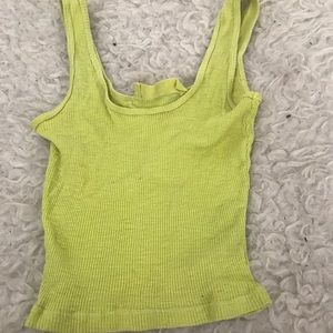 LF Emma and Sam neon green tank
